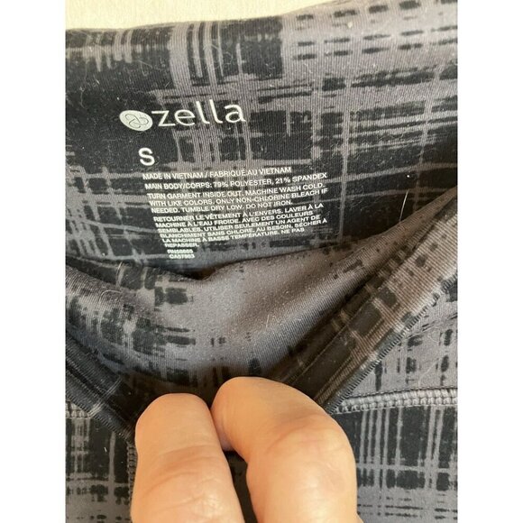 Z By Zella Women’s Leggings Gray & Black, Small, Hi Waist Ankle Length - Picture 6 of 7
